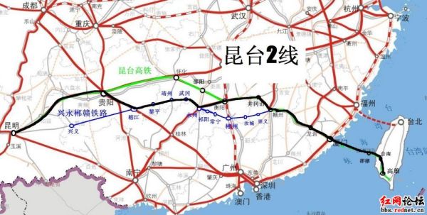 昆臺(tái)高鐵最新路線圖，一段精彩的旅程啟程